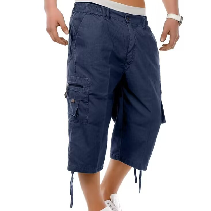 Men's Multi-Pocket Capri Pants
