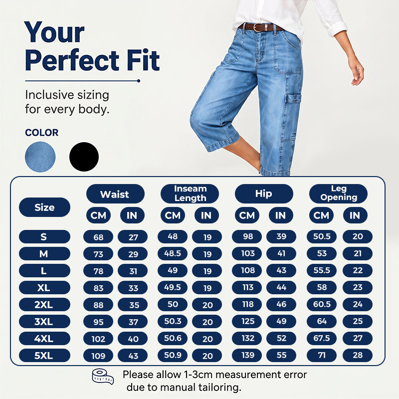 Special Offer📢📢39% OFF !! ⏰Women's Casual Stretchy Cropped Denim Pants
