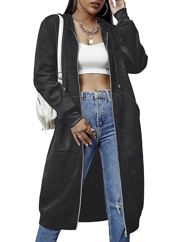 ⏰This week's Hot Sales - 40% Off🍂 Women's Casual Zip-Up Hoodie Jacket – Autumn Lightweight Everyday Coat ✨