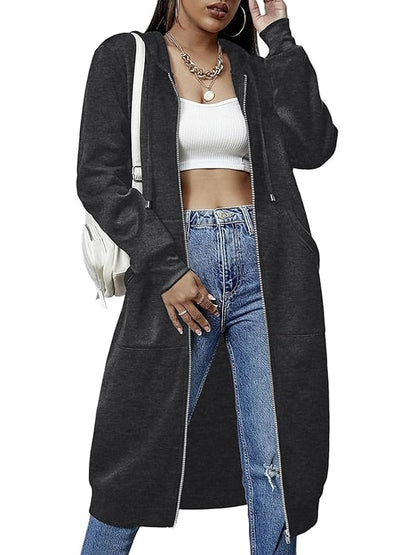 ⏰This week's Hot Sales - 40% Off🍂 Women's Casual Zip-Up Hoodie Jacket – Autumn Lightweight Everyday Coat ✨
