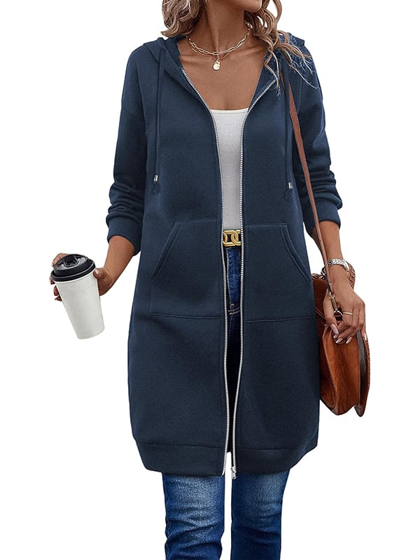 ⏰This week's Hot Sales - 40% Off🍂 Women's Casual Zip-Up Hoodie Jacket – Autumn Lightweight Everyday Coat ✨