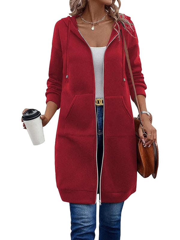 ⏰This week's Hot Sales - 40% Off🍂 Women's Casual Zip-Up Hoodie Jacket – Autumn Lightweight Everyday Coat ✨