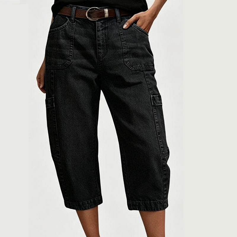 Special Offer📢📢39% OFF !! ⏰Women's Casual Stretchy Cropped Denim Pants
