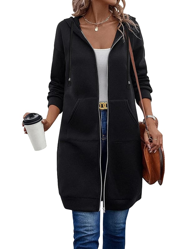 ⏰This week's Hot Sales - 40% Off🍂 Women's Casual Zip-Up Hoodie Jacket – Autumn Lightweight Everyday Coat ✨