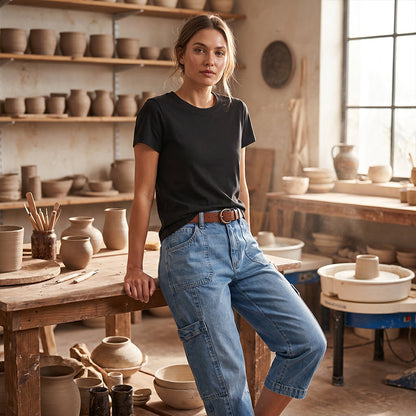 Special Offer📢📢39% OFF !! ⏰Women's Casual Stretchy Cropped Denim Pants