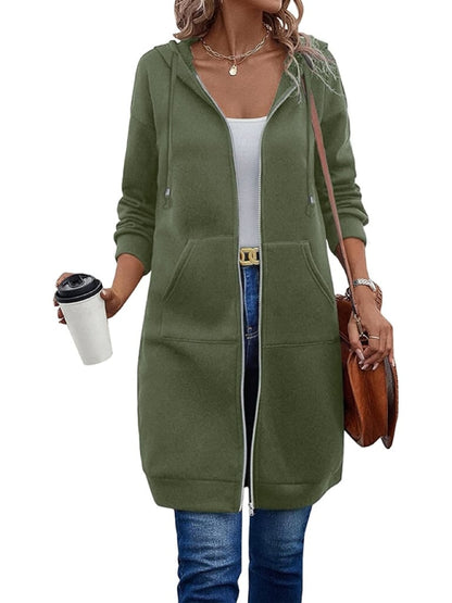 ⏰This week's Hot Sales - 40% Off🍂 Women's Casual Zip-Up Hoodie Jacket – Autumn Lightweight Everyday Coat ✨