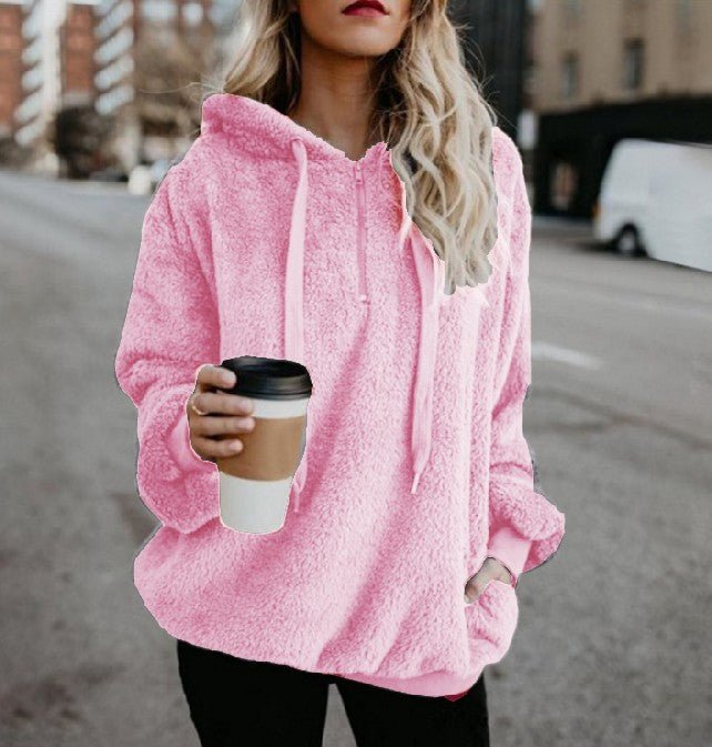 Fashion Warm Casual Loose Hooded Sweatshirt（48% OFF）