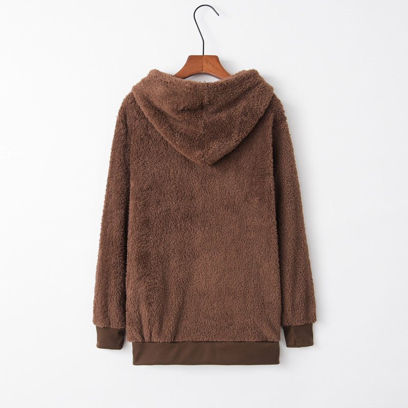 Fashion Warm Casual Loose Hooded Sweatshirt（48% OFF）