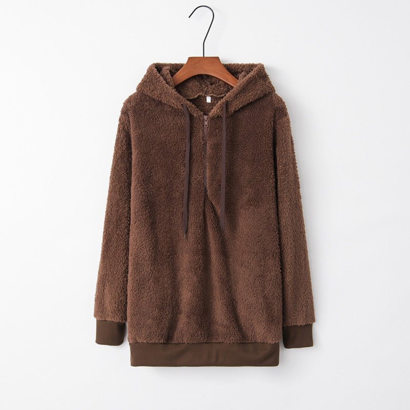 Fashion Warm Casual Loose Hooded Sweatshirt（48% OFF）