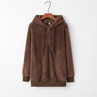 Fashion Warm Casual Loose Hooded Sweatshirt（48% OFF）