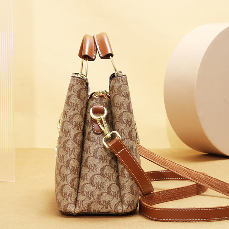 ✨50% RABATT NU!👜 Mångsidig, elegant handväska i retrostil, lätt och lyxig, kan bäras som axelväska.