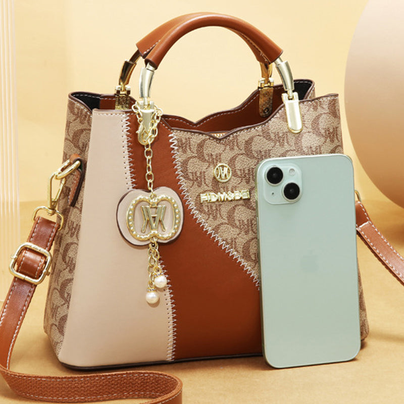 ✨50% RABATT NU!👜 Mångsidig, elegant handväska i retrostil, lätt och lyxig, kan bäras som axelväska.