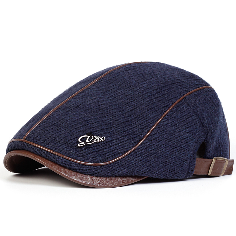 Men's Knitted Warm Newsboy Hat