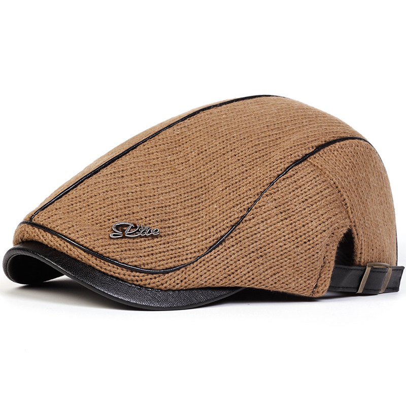 Men's Knitted Warm Newsboy Hat