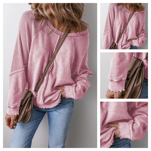 Women’s Casual Round Neck & Long Sleeve Top