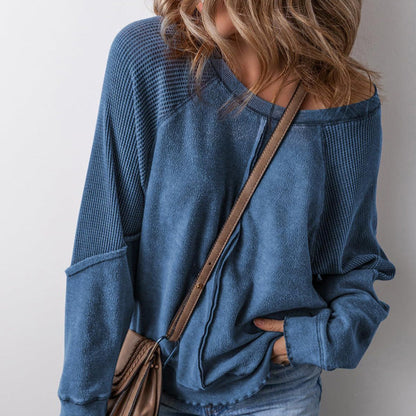Women’s Casual Round Neck & Long Sleeve Top