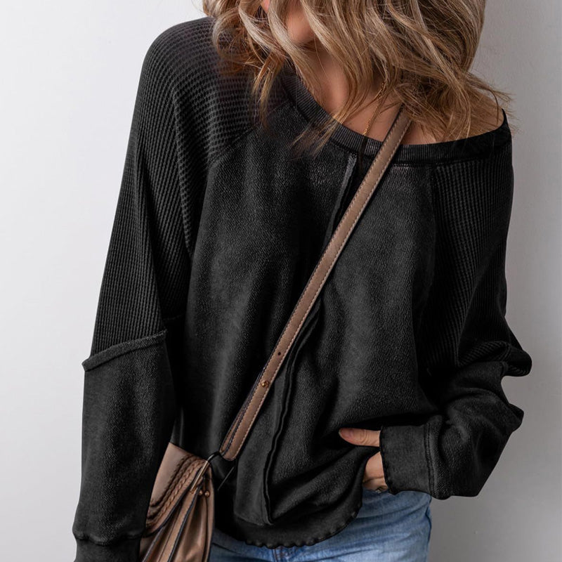 Women’s Casual Round Neck & Long Sleeve Top