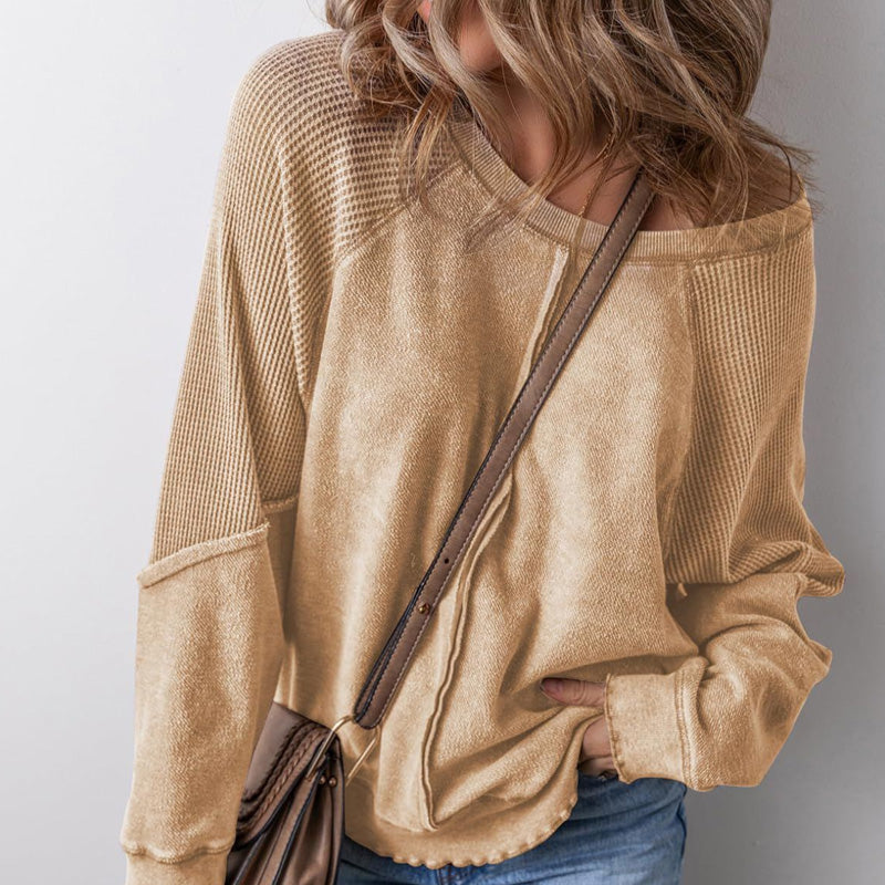 Women’s Casual Round Neck & Long Sleeve Top