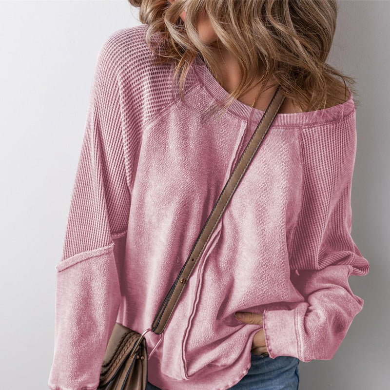 Women’s Casual Round Neck & Long Sleeve Top