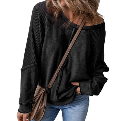 Women’s Casual Round Neck & Long Sleeve Top