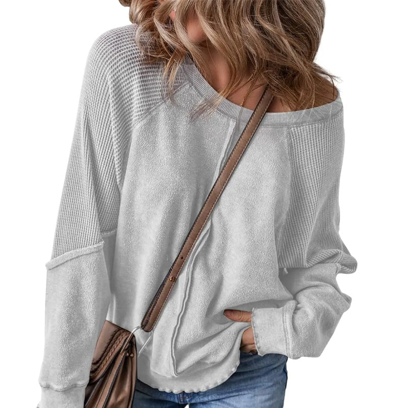Women’s Casual Round Neck & Long Sleeve Top