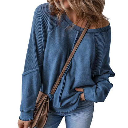 Women’s Casual Round Neck & Long Sleeve Top