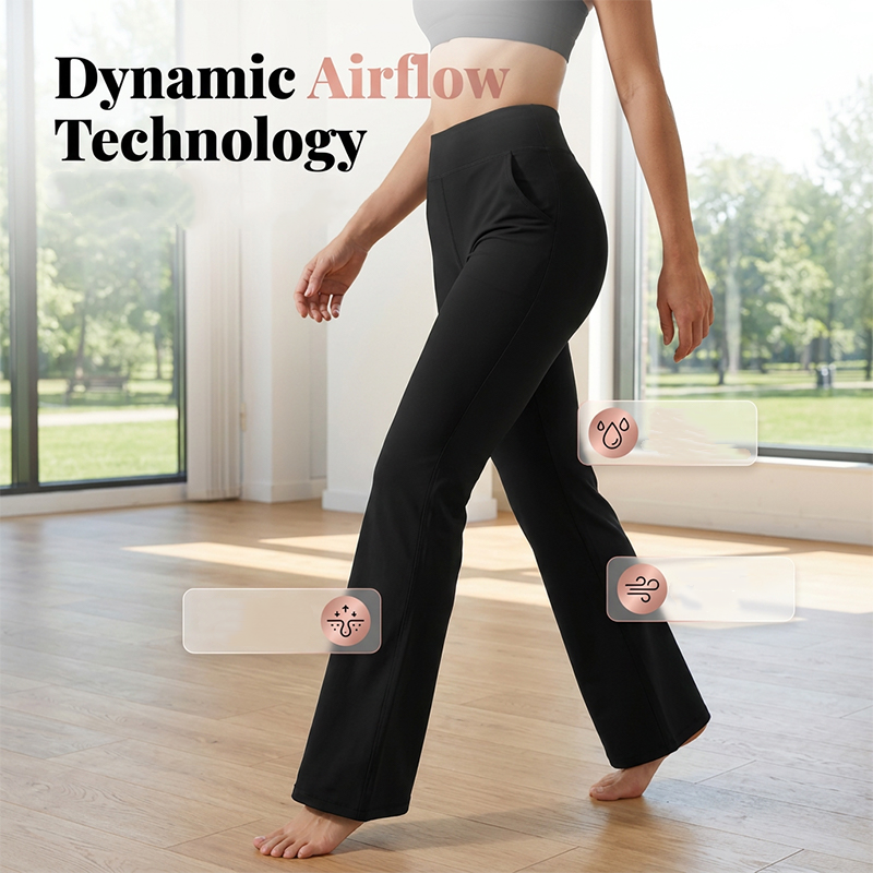 Women's Stretchy Bootcut Workout Pants