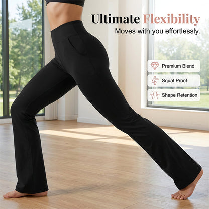 Women's Stretchy Bootcut Workout Pants