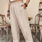 Women's Relaxed Fit Cuffed Ankle Pants