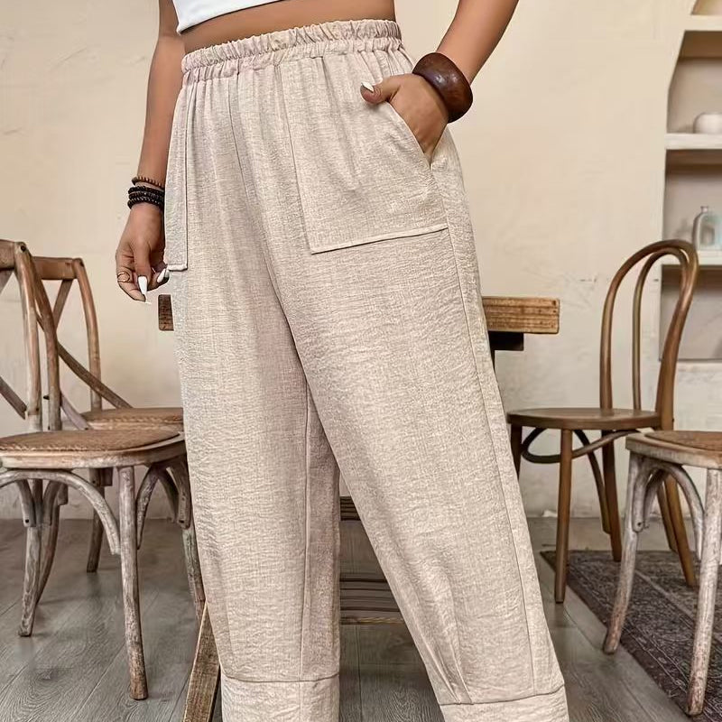 Women's Relaxed Fit Cuffed Ankle Pants