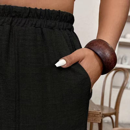 Women's Relaxed Fit Cuffed Ankle Pants