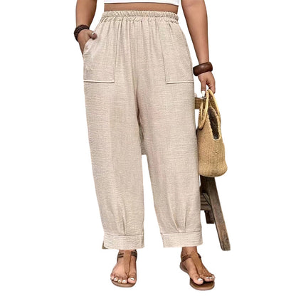 Women's Relaxed Fit Cuffed Ankle Pants