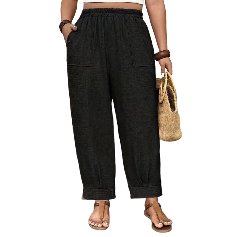 Women's Relaxed Fit Cuffed Ankle Pants