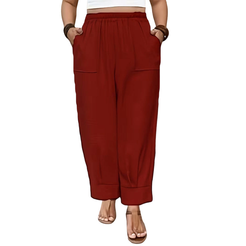 Women's Relaxed Fit Cuffed Ankle Pants