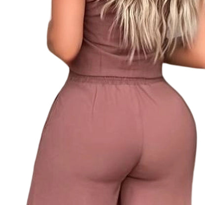 Women's Sleeveless Top & Pants 2-Piece Set