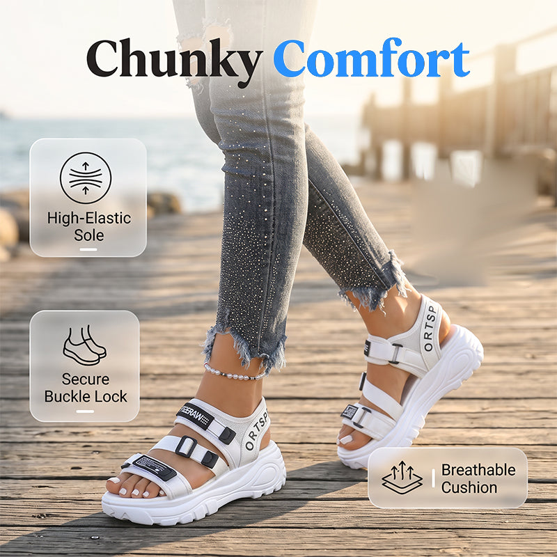 Women Platform Sandals Sporty Hook