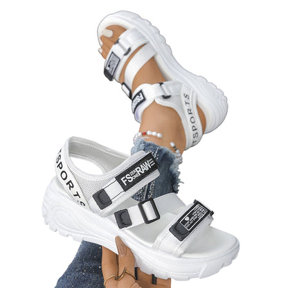 Women Platform Sandals Sporty Hook