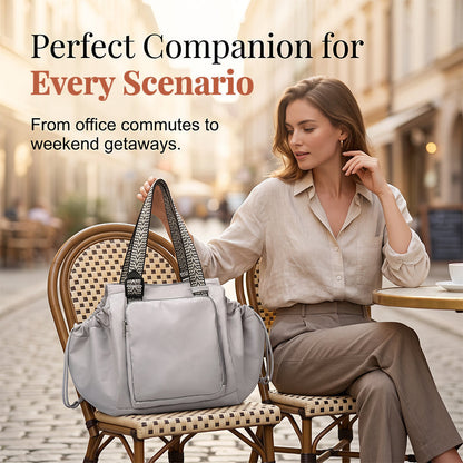 Multi-functional Women Nylon Backpack Convertible Tote Shoulder Bag