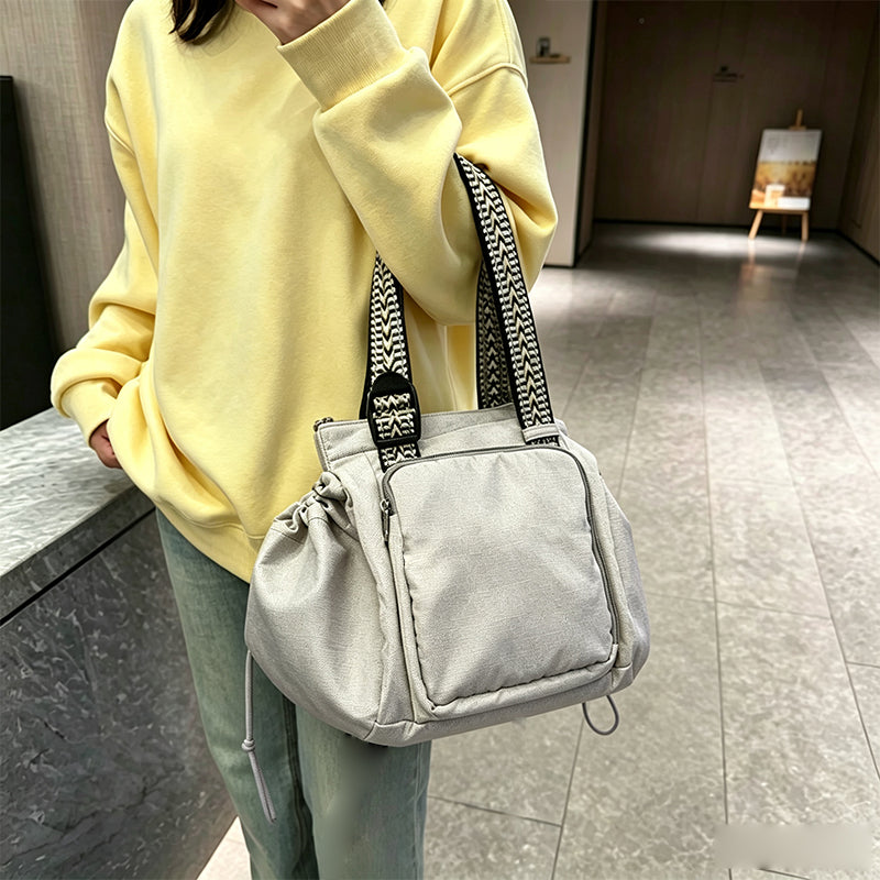 Multi-functional Women Nylon Backpack Convertible Tote Shoulder Bag