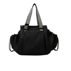 Multi-functional Women Nylon Backpack Convertible Tote Shoulder Bag