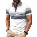 Men's Casual Color Block Shirt Short Sleeve