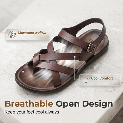 Men Roman Sandals Summer Casual Soft Sole Beach Shoes