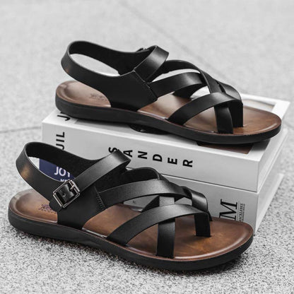 Men Roman Sandals Summer Casual Soft Sole Beach Shoes