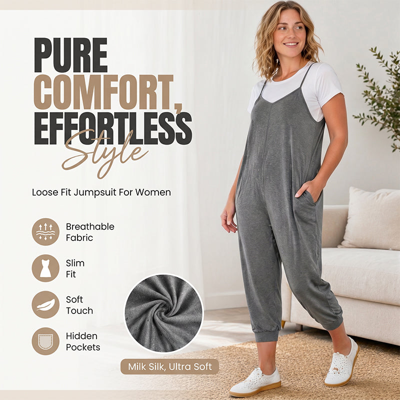 Women's Spaghetti Strap Overalls Jumpsuit