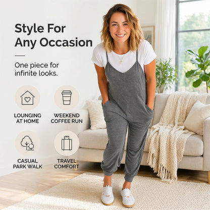Women's Spaghetti Strap Overalls Jumpsuit