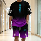 Men's Summer T-Shirt & Shorts Two-Piece Set