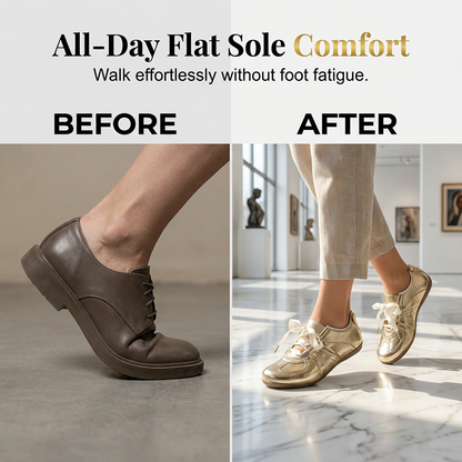 Women's Metallic Lace-Up Fashion Sneakers