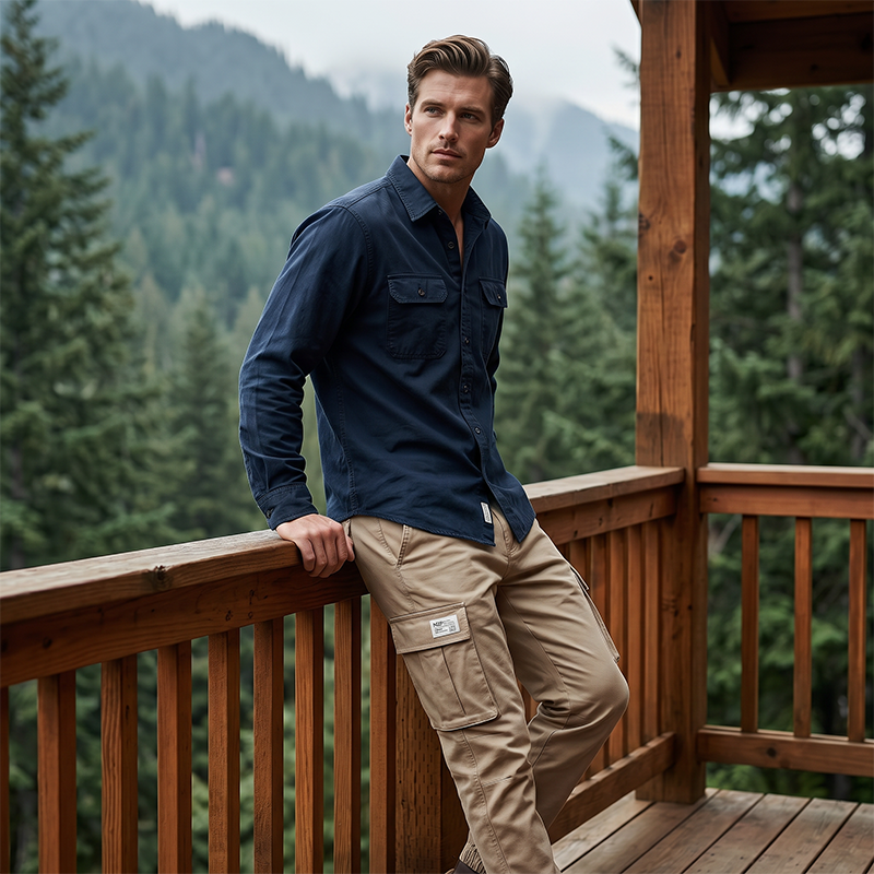 Men's Drawstring Cargo Jogger Pants