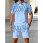 Men’s Casual Short Sleeve Top & Shorts Set
