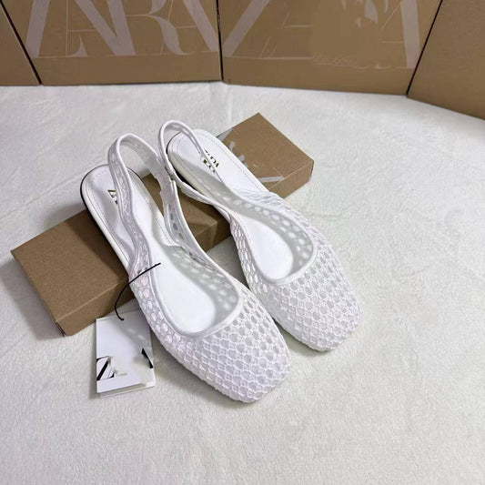 👡🌸 Women's Woven Slingback Sandals – 50% OFF! Chic woven detail, elegant slingback, comfortable flat sole – perfect for work & weekend. 🔥✨